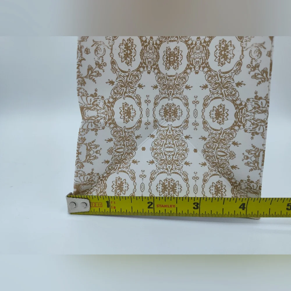 Dior Gold Toile de Jouy Gift Bag 2022 Holiday Luxury Boutique Packaging Pristine - Picture 4 of 5